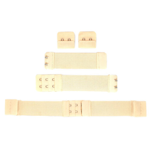Bra Extender Womens Bra Back Extension 2 Hook 3 Rows Band Straps Beige
