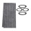 Waterproof Universal Replacement Fabric for Deck Chair Black Gray 2