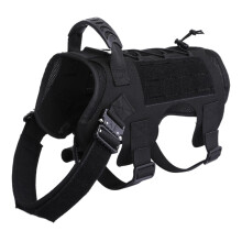 Service Dog Harness German Shepherd Adjustable Bungee Lead Padded Vest