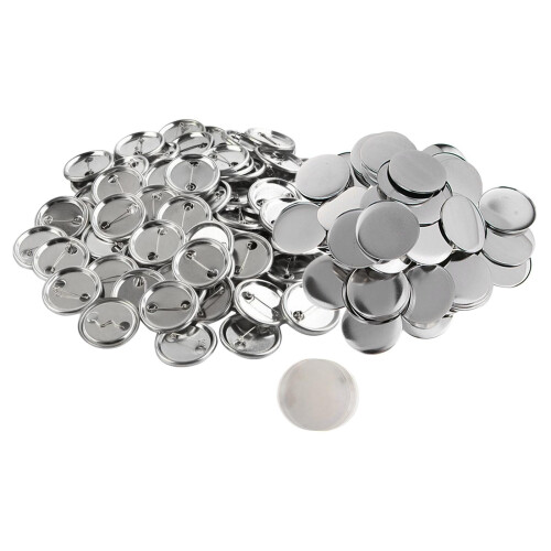 50Sets/100Sets Blank Button Badge Components Supplies for Maker Machin