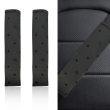 2PCS Polka Dot Car Seat Belt Cover, Soft Breathable Shoulder Pad for Comfortable AllSeason Driving