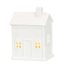 Ceramic House Candle Holder Stand Small House Shaped for Home Wedding