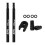 Presta Value Extender Values Extension with Core & Adaptor 2pcs Black 1