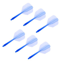 6 Pieces Transparent 2BA Thread Dart Shafts and Dart Flights Connectio