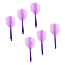 6 Pieces Transparent 2BA Thread Dart Shafts and Dart Flights Connectio