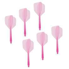 6 Pieces Transparent 2BA Thread Dart Shafts and Dart Flights Connectio