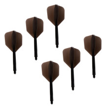 6 Pieces Transparent 2BA Thread Dart Shafts and Dart Flights Connectio