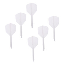 6 Pieces Transparent 2BA Thread Dart Shafts and Dart Flights Connectio