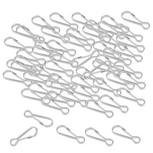 100pcs Stainless Steel Carabiners Spring Snap Clasp Outdoor Hardware 1