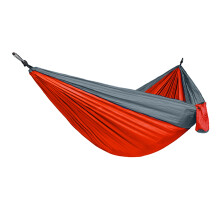 Camping Double Hammock Outdoor Hanging Swing Nylon Chair Bed Orange