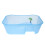 Plastic Reptile Terrapin Tortoise Turtle Tank Vivarium Feeding Box Blu 2