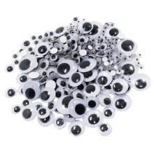 308x Plastic Wiggle Wiggly Googly Eyes Mixed Sizes for Scrapbooking Cr