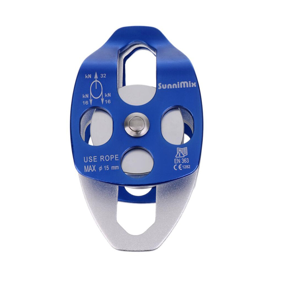 32Kn Double Pulley For Hauling System Climbing Caving Rescue Dragging 6902696608505
