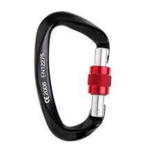 25KN Screw Locking Carabiner Rock Climbing Caving Dog Clip Karabiner B
