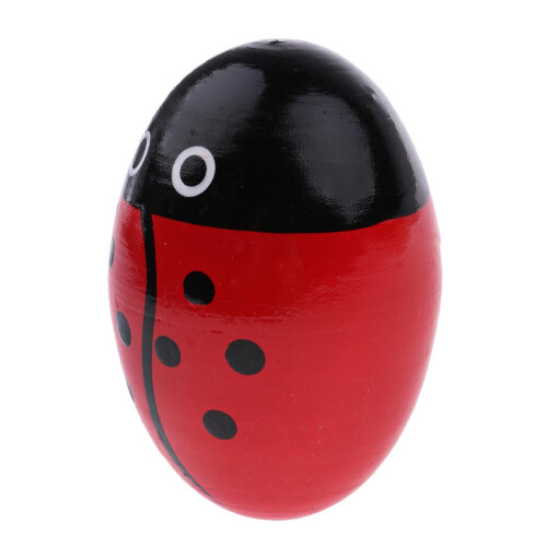 Wood Hand Shaker Egg Intelligence Percussion Toy for Early Learning Re 2