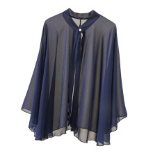 Women Chiffon Shawl Wrap Sun Protection Sun Shawl for Party Dress Dark