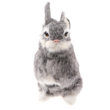 Realistic Animal Figure Simulation Crouch Rabbit Toy Kid's Birthday Gi