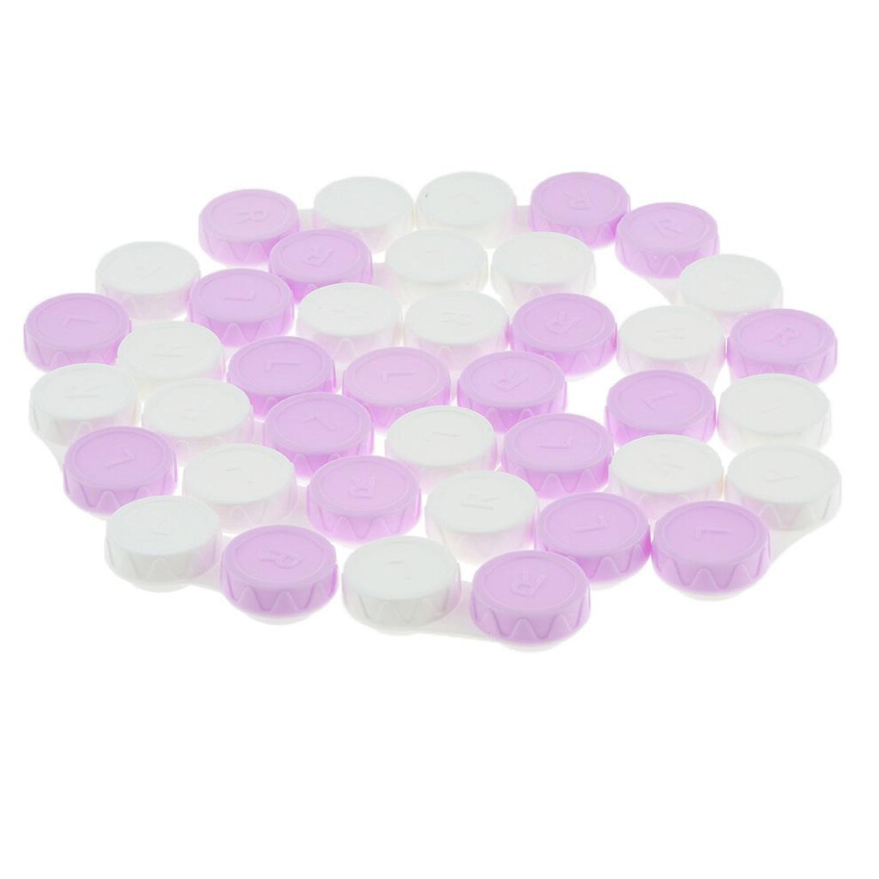20 Pieces Mini Contact Lens Box Travel Lenses Cases Container Holders
