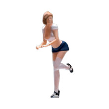 1/64 Painted Model Resin Model Doll for Miniature Scene Dollhouse Whit