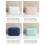 Stylish Bathroom Trash Small Garbage Can Wastebasket for Desk Light Bl 2