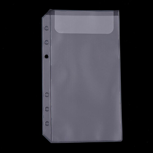 10 Binder Pocket A6 6-Ring Document  Notebook Binder Loose Leaf Bags S 2
