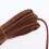 2pcs 3mm Flat Leather Strip Cord Braiding String 5 Yards Dark Brown 3