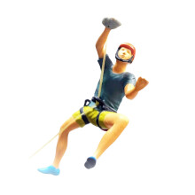 Climbing People Figurines Character Model Action Figure for DIY Projec