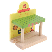 Wooden Railway Train Set Building Accessories for Kids Gift Train Stat