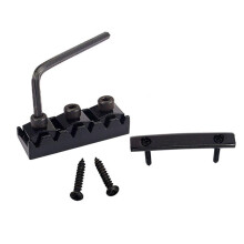 Electric Guitar String Retainer Bar + Locking Nut String Lock Black