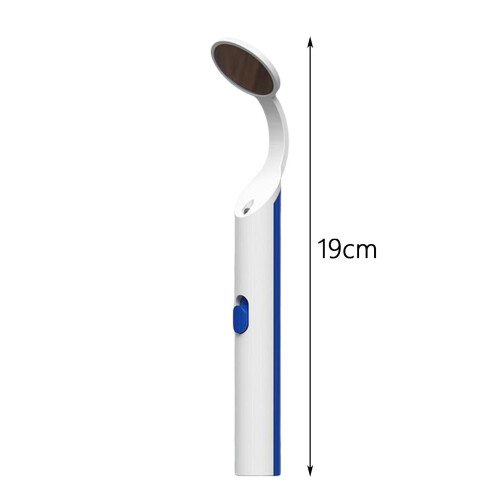 Dental Mirror with Bright Light Lamp Curve Angle Comfortable Grip Anti 1