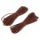 2pcs 3mm Flat Leather Strip Cord Braiding String 5 Yards Dark Brown 2