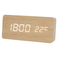 Modern Digital Alarm Clock 3 Alarm Setting Large LED Display Home Deco