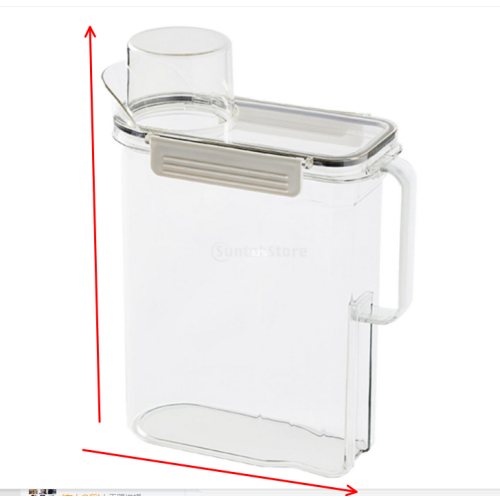 Laundry Detergent Container Dispenser Plastic Storage Box for Bathroom