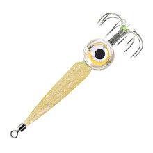 Mini LED Squid Lure Lamp with 12 Hooks Fishing Lure Light Deep Drop Ji