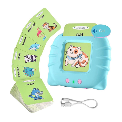 112Pcs Flash Cards Learning Machine for Kindergarten Preschool Age 2-6