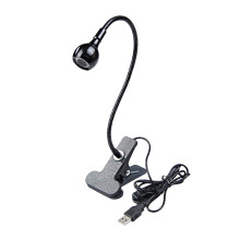 USB Flexible Reading LED Desk Lights Clip-on Table Lamp Black Warm Whi