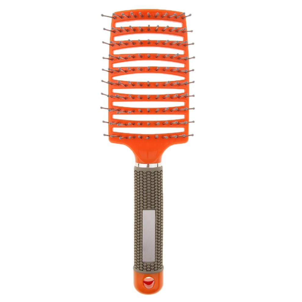 Large Curved Vented Hair Brush for Detangling Drying Scalp Massage Ora