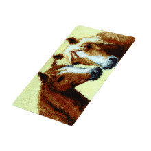 Funny Latch Hook Rug Kit Handmade Carpet Mat Crafts Horse