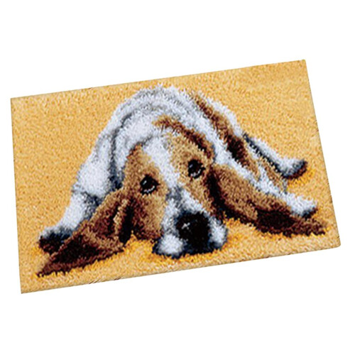 1 Set Animal Pattern Latch Hook Rug Kits with Tools DIY Home Ornaments