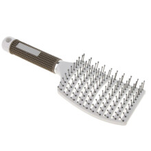 Large Curved Vented Hair Brush for Detangling Drying Scalp Massage Whi