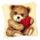 1 Set DIY Latch Hook Kits with Animals Pattern for Cross Stitch Lovers 1