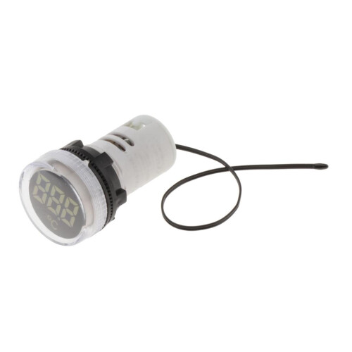 22mm Digital LED Thermometer Celsius Temp Temperature Meter Gauge Whit 2