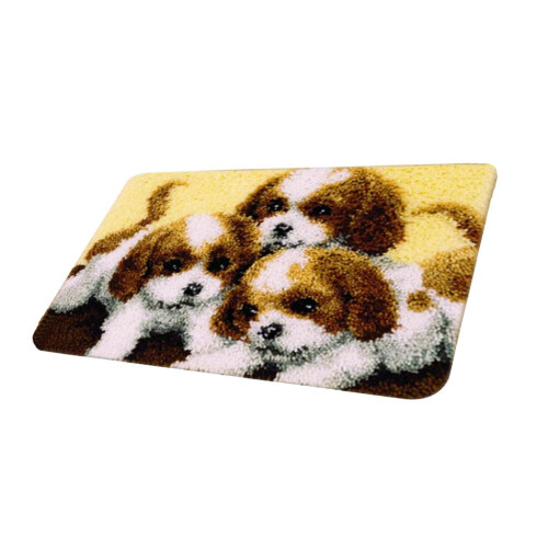 Cute Dog Pattern - Latch Hook Rug Kits with Tools DIY Home Ornaments Z 2