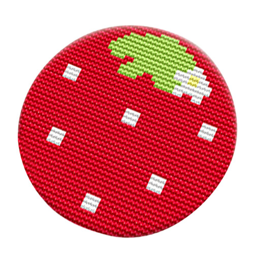 Latch Hook Kits Round Rug Canvas Handmade Needlework Supplies Strawber