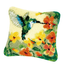 1 Set Pillows Latch Hook Kits Material Package for Beginners Flower an