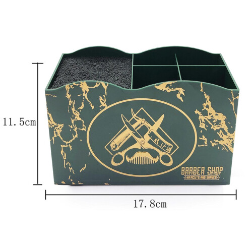 Haircut Tool Storage Box Barber Scissors Rack Salon Large with Divider 1