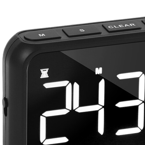 Big digits Digital Kitchen Timer Count up Down Rechargeable Black 2