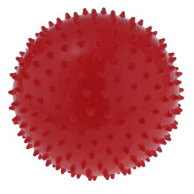 9 Inch Kids Knobby Bouncy Ball Spiky Sensory Ball for Yoga Massage Red