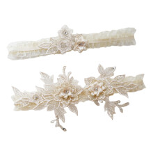 2 Pieces Bridal Garter Wedding Garter Flower Pattern for Birthday Banq