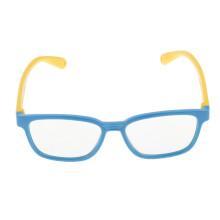 Kids's Stylish Anti Blue Light Soft Silicone Frame Eyewear Blue + Yell